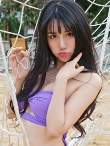 童颜美女杨晓青儿性感比基尼沙滩大奶翘臀惹火销魂诱人写真